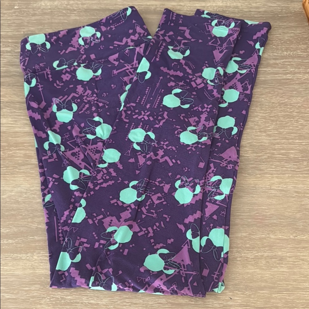 Purple and Teal Patterned Leggings